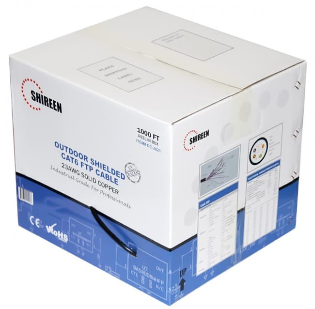 Shireen Shireen Outdoor CAT6 FTP Shielded Cable per meter DC-2021m
