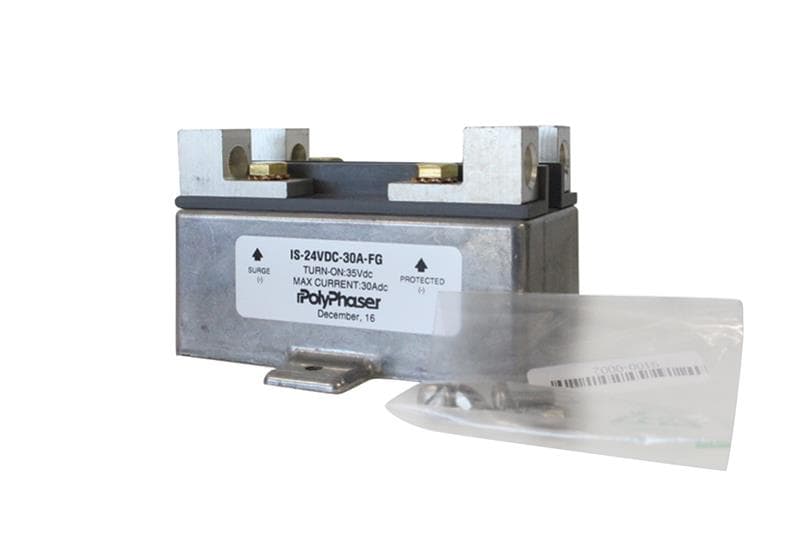 PolyPhaser PolyPhaser 24V Floating Ground DC Battery Surge Lightning Protection IS-24VDC-30A-FG