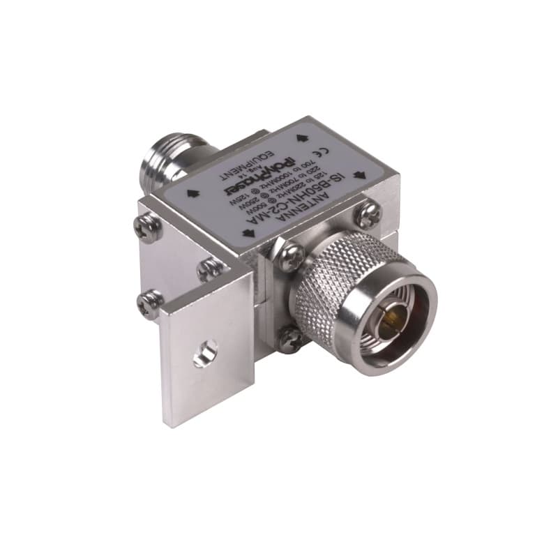 PolyPhaser PolyPhaser IS-B50LN-C2-MA N-Male to N-Female 10MHz to 1GHz DC Coax Blocking Surge Protector IS-B50LN-C2-MA