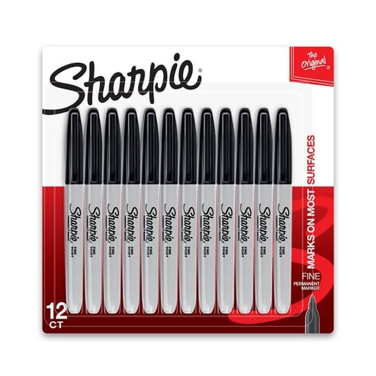 Sharpie Sharpie Fine Point Permanent Marker Black 1812419 1812419