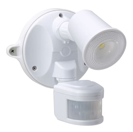 Housewatch HOUSEWATCH 10W Single LED Spotlight with Motion Sensor. IP54. Passive 55-151