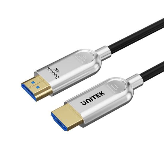 Unitek UNITEK 10m HDMI 4K Fibre Optic 2.0 Cable with 24K Gold-plated C11092A-10M