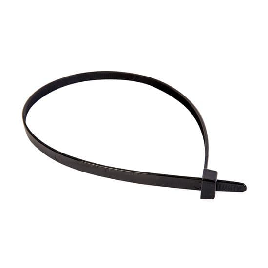 Dynamix 2.5 x 200mm UV Black Cable Ties Pack of 100 80N/8.1kgs DY2002B