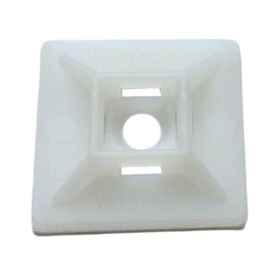 Dynamix 20 x 20mm Self Adhesive Natural Cable Ties Mount DY20CTM
