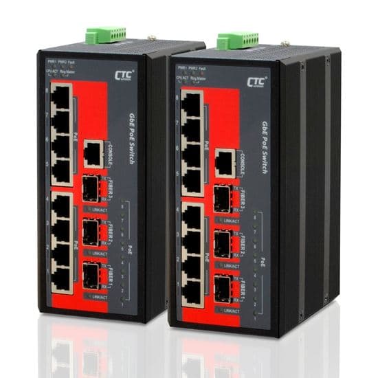 CTCunion CTC UNION 8 Port Gigabit Managed PoE Switch. -10C ~60C. IGS-803SM-8PH24