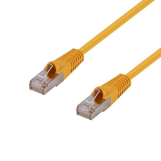 Dynamix DYNAMIX 0.3m Cat6A S/FTP Yellow Shielded 10G Patch Lead. PLY-AUGS-PP
