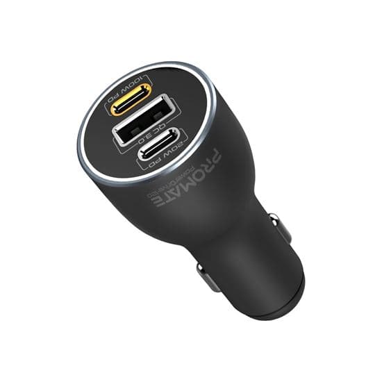 Promate PROMATE 120W PD In-Car Phone, Tablet, Notebook/Macbook Charger. POWERDRIVE-120