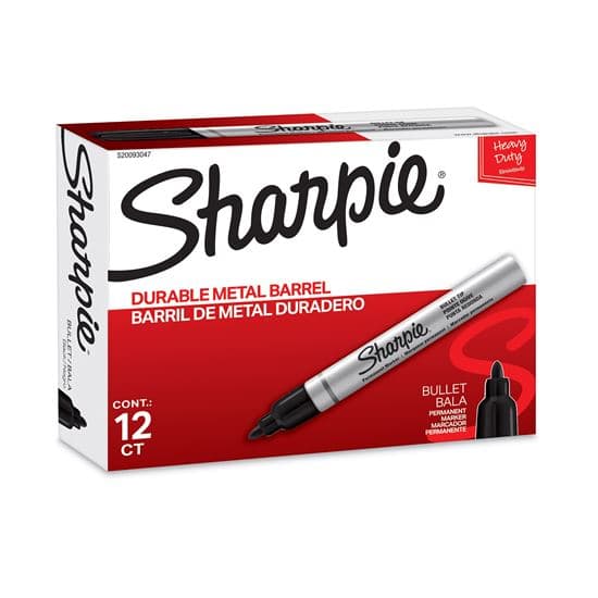 Sharpie SHARPIE PRO Metal Aluminium Bullet Tip, Black colour (MOQ 12) S20093047