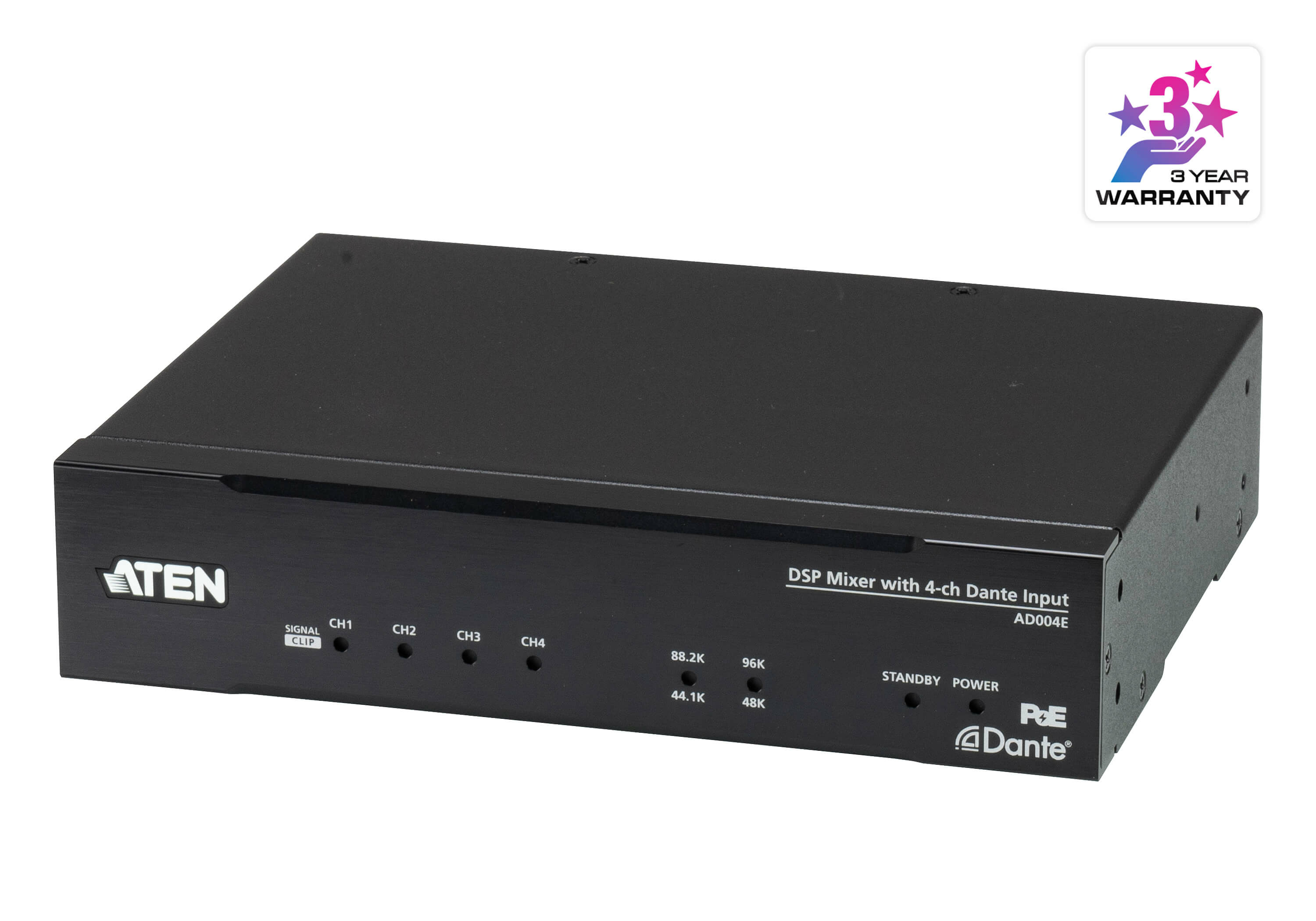 ATEN DSP MIXER WITH 4-CHANNEL DANTE INPUT AND POE SUPPORT thumbnail 2