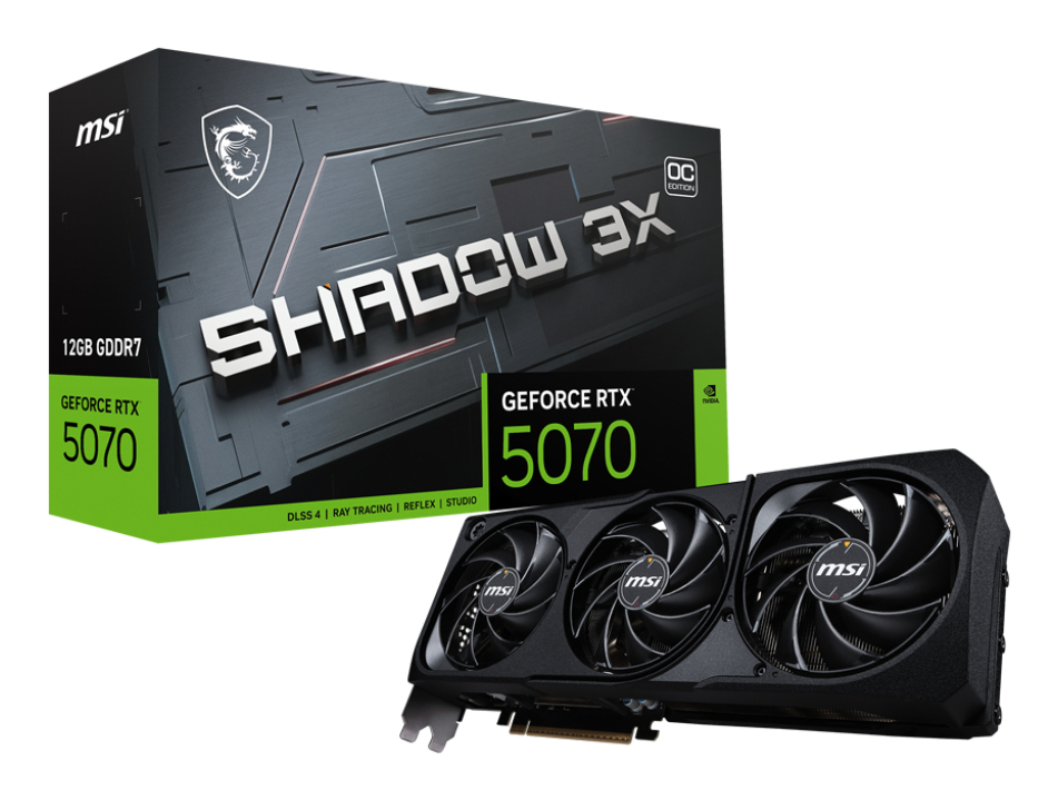 MSI GeForce RTX 5070 12G SHADOW 3X OC thumbnail 1