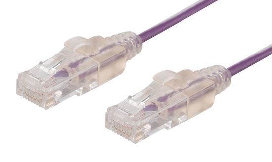 DYNAMIX 2m Cat6A 10G Purple Ultra-Slim Component Level UTP thumbnail 2