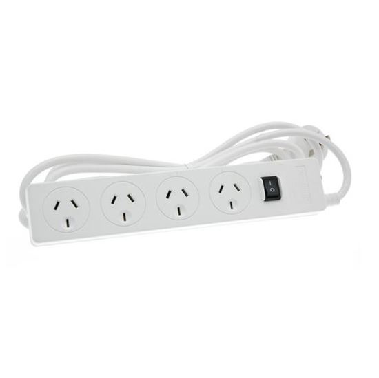 JACKSON 4-Way Powerboard with Surge & Overload Protection. thumbnail 2