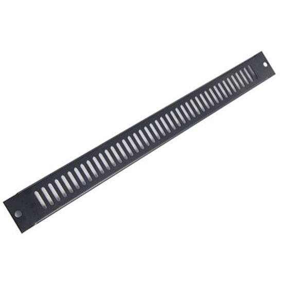 DYNAMIX 1RU Vented Blanking Panel. Black Colour thumbnail 1